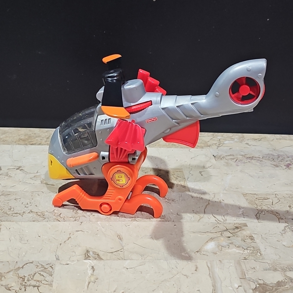Fisher-Price Imaginext Sky Racers Hawk Copter Helicopter Mattel Toy